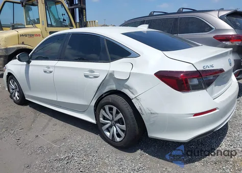 2025 Honda Civic Lx from USA, damaged, VIN 2HGFE2F22SH558612